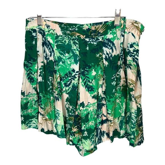 Elevenses Tropical Print Floral Skort Coulotte Anthropologie sz 10 - Picture 4 of 9